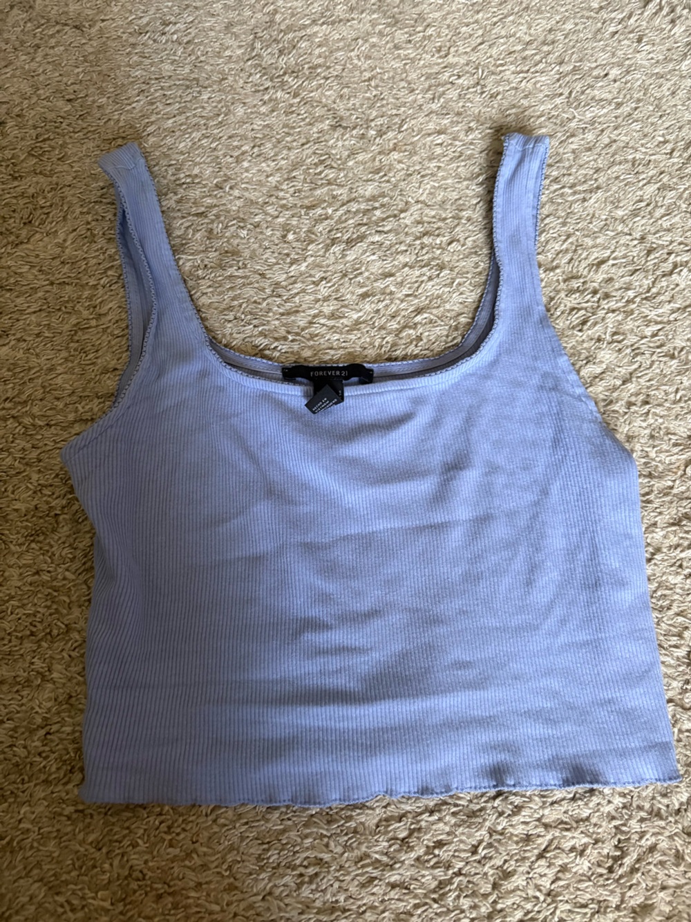 Forever 21 Pale Lavender Ribbed Tank